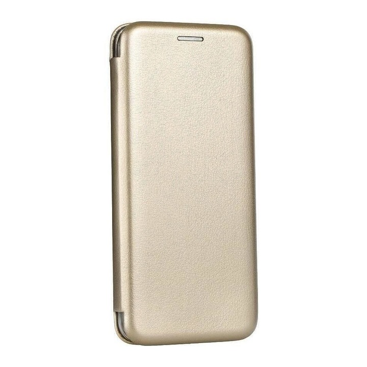 Кожен Калъф за XIAOMI Redmi Note 10 5G, FORCELL Elegance Book Case, Златист