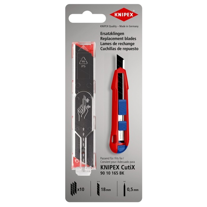 Lame de schimb pentru KNIPEX 90 10 165 BK, 10 bucati