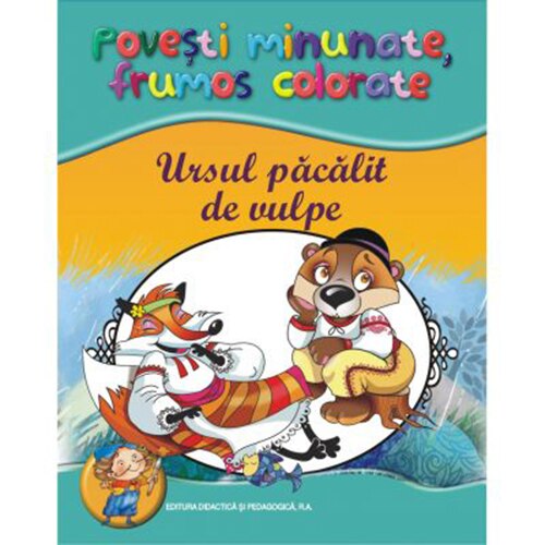 Ursul pacalit de vulpe (Carte de colorat)