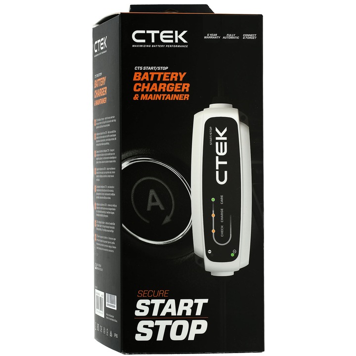 Redresor acumulatori CTEK CT5 12V 3.8A pentru acumulatori START-STOP