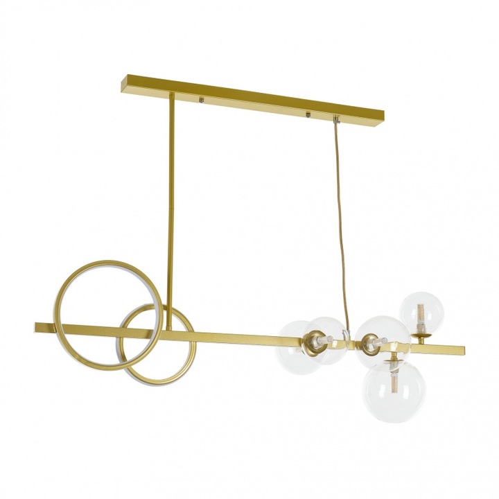 Полилей EL LTD, 2419 GD, Клас G, Led 18w+5xg9, 3000k, Златист