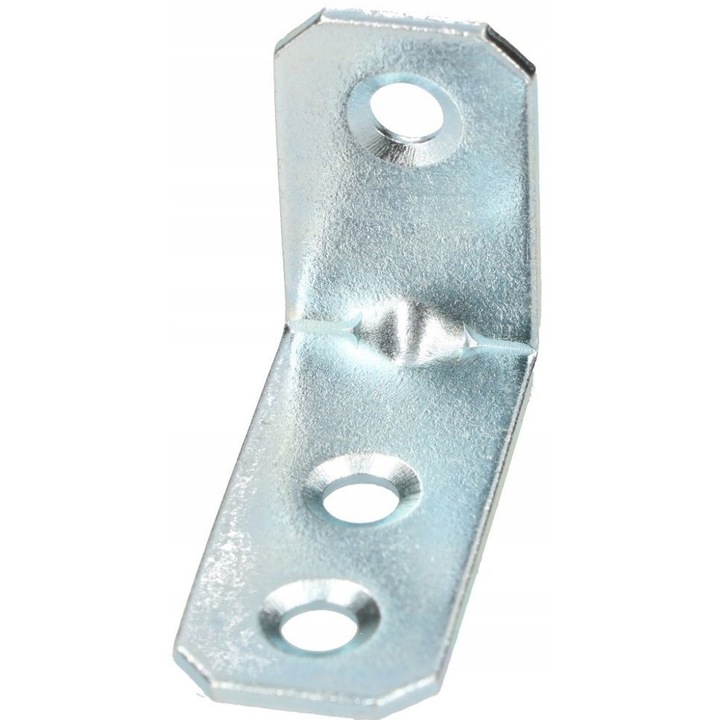 Set 10 coltare metalice mobilier, Kotarbau, 25x35x16 mm, Argintiu