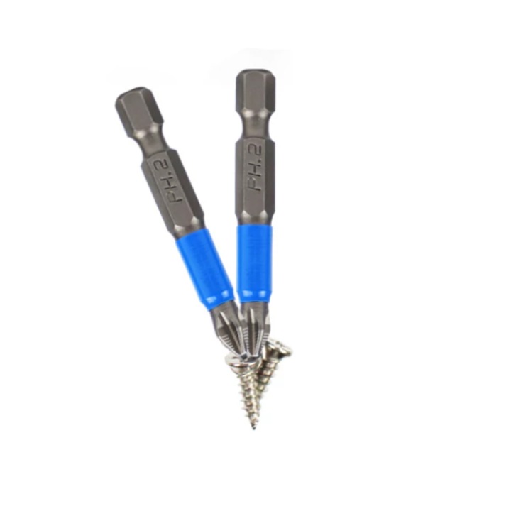 Set 7x PH2 capete magnetice de surubelnita lungi, prindere bit