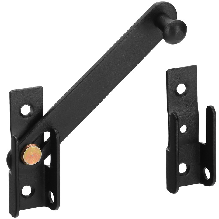 Zavor usa, kotarbau, otel, 120 mm, negru