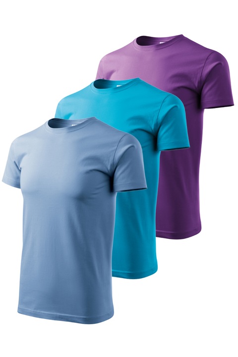 Set 3 tricouri pentru barbati Basic Colormix-7, Malfini, Multicolor