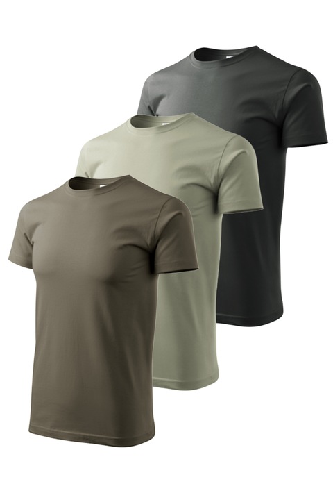 Set 3 tricouri pentru barbati Basic Colormix-9, Malfini, Multicolor