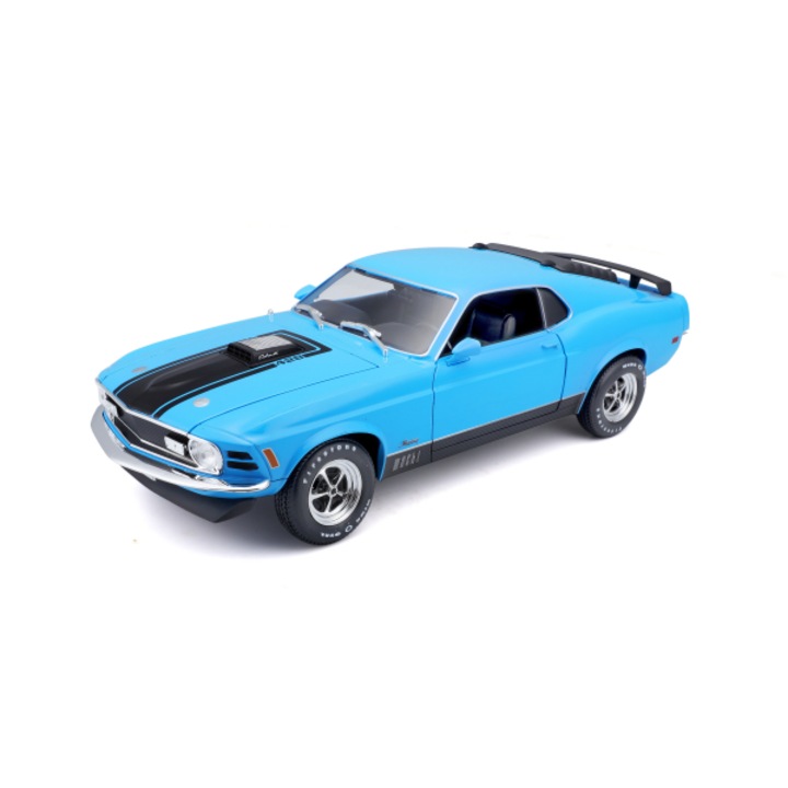 Modell Ford Mustang 1970 Mach 1 kék - 1/18 Maisto