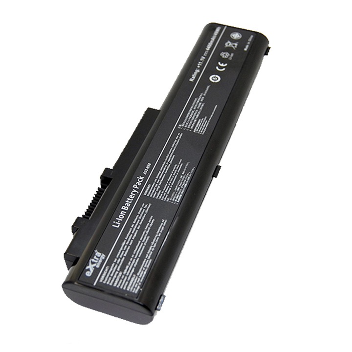 Prémium Li-Ion laptop akkumulátor Asus N50 N50V N50VC N50VN N51 N51A N51VN Pro5AV A32-N50, 4400 mAh, 6 cella, fekete