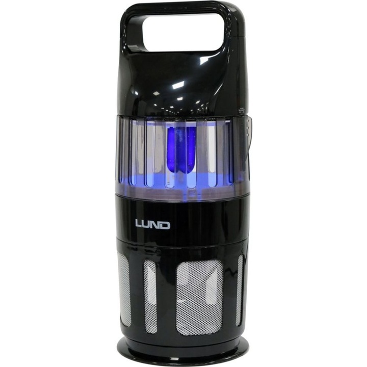 Rovarriasztó lámpa Lund ventilátorral, UV-A, 15W, 60 nm, fekete