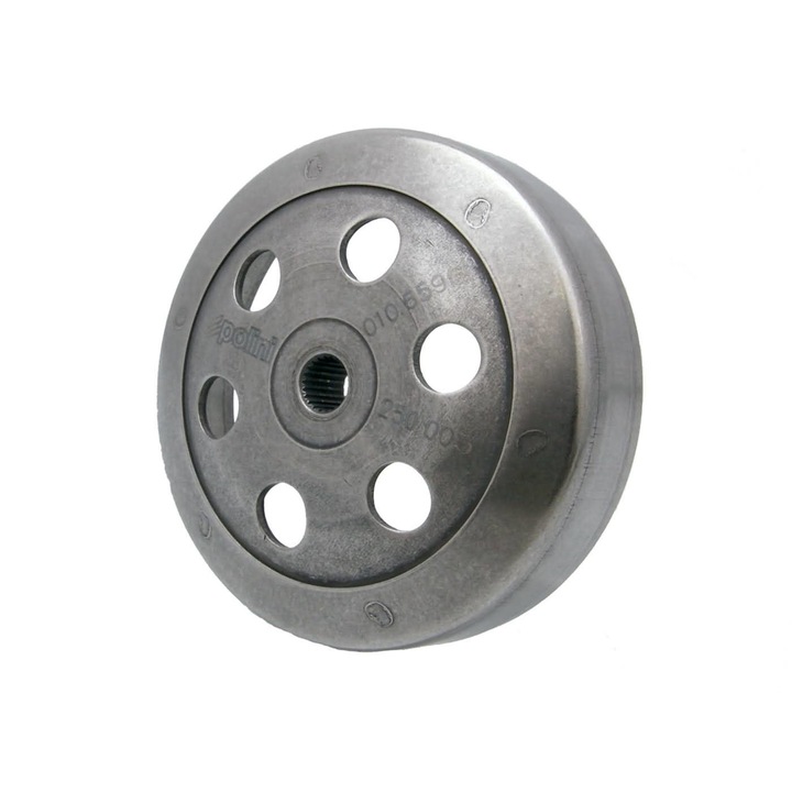 Clopot ambreiaj, Polini, 107 mm, Compatibil cu Piaggio/Gilera/Italjet, Argintiu