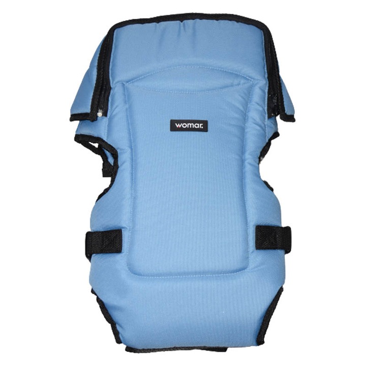 Marsupiu ergonomic 0+ luni Womar Bambo 020341, Albastru 0 luni +