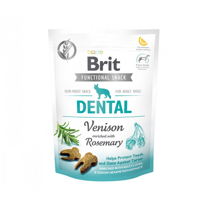 Brit Dog Snack Dental Rozmaringgal dúsított vadhús, 150 g