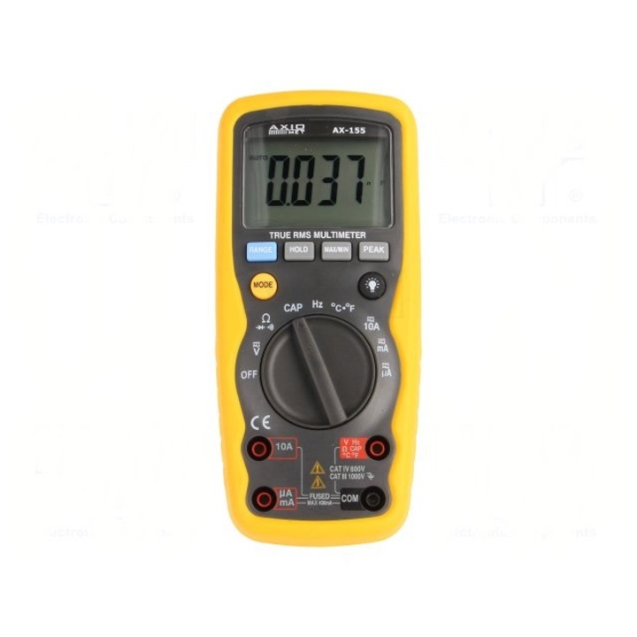 Aparat de Masura Multimetru Digital Axiomet, AX-155, Afisaj LCD 3.75 Cifre