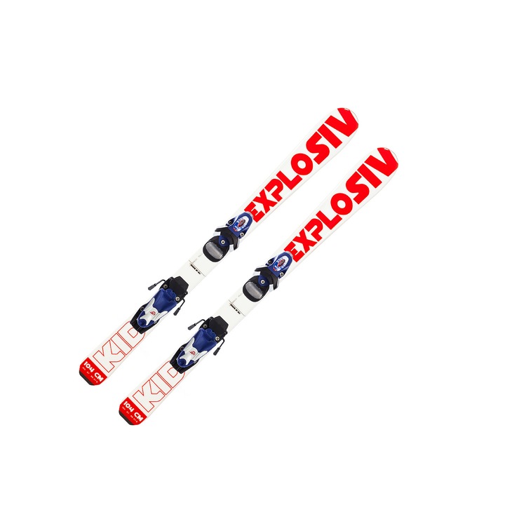 Schi Explosiv KID cu legatura TM4 alb/rosu 80