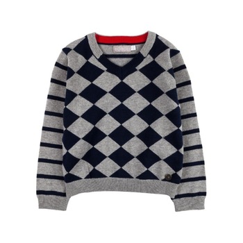 Pulover carouri gri Boboli 732002 Pulover carouri gri Boboli 732002