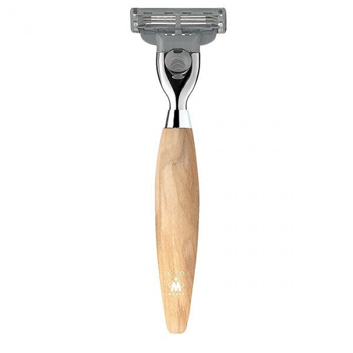 Aparat de ras Muehle compatibil Mach3 maner lemn maslin R870 M3