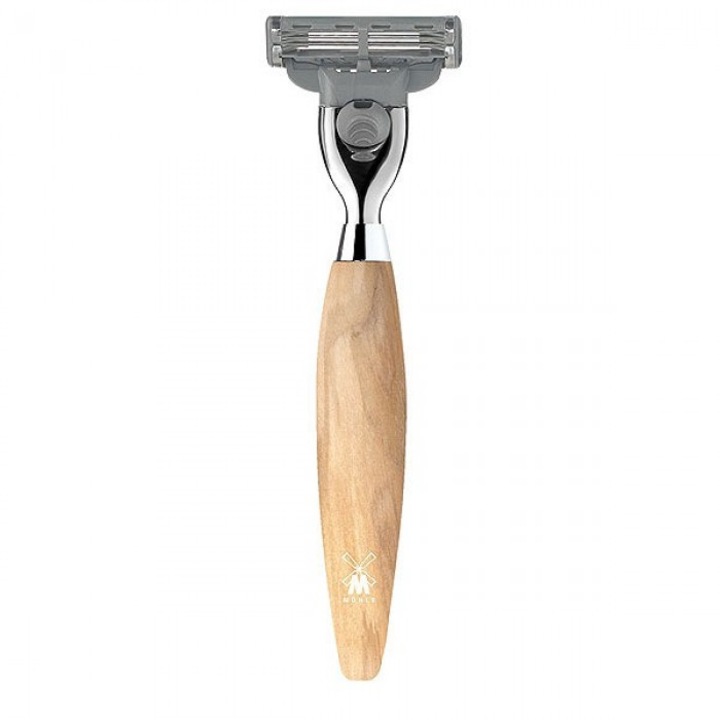 Aparat de ras Muehle compatibil Mach3 maner lemn maslin R870 M3