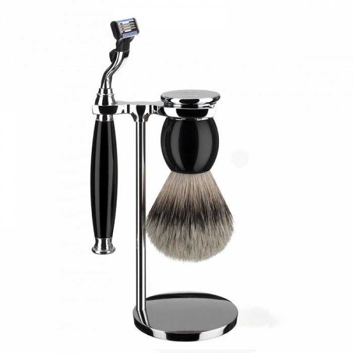 Set de barbierit Muehle aparat ras Mach3,pamatuf par bursuc,maner rasina S93K44