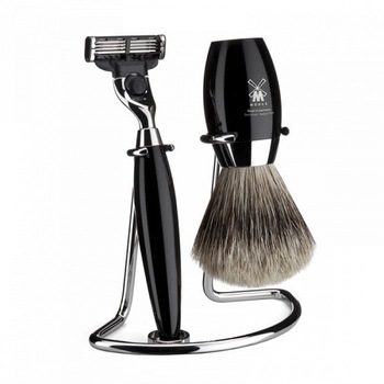 Set de barbierit Muehle aparat ras Mach3,pamatuf par bursuc,maner rasina S281K876 Set de barbierit Muehle aparat ras Mach3,pamatuf par bursuc,maner rasina S281K876