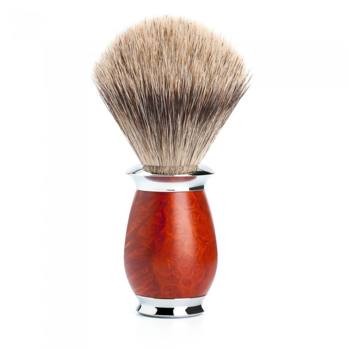 Pamatuf Muehle Fine Badger cu par de bursuc si maner lemn de briar 281H59