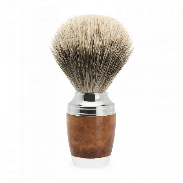 Pamatuf Muehle Fine Badger cu par de bursuc si maner lemn de thuia 281H71