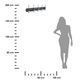 Umeras decorativ cu 5 carlige, MDF/Ceramica, Grafit