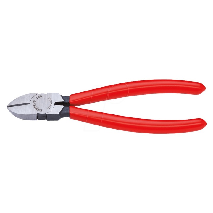 Cleste Diagonal - Knipex Clasic, cu Strat Protector Negru Lustruit si Manere cu Manson din Plastic, L 180 Mm, Taiere O 4.0 / 3.0 / 2.5 Mm