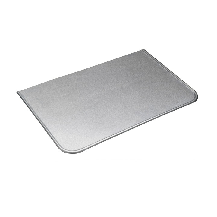 Tabla protectie podea semineu Kotarbau, Otel zincat, 480x310 mm, Argintiu