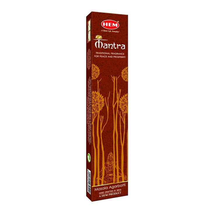Betisoare parfumate HEM Premium Masala, Mantra, 15g