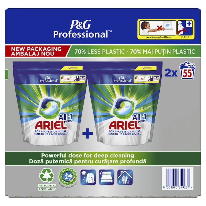 Капсули за пране Ariel Professional All in1 PODS Regular, 110 пранета
