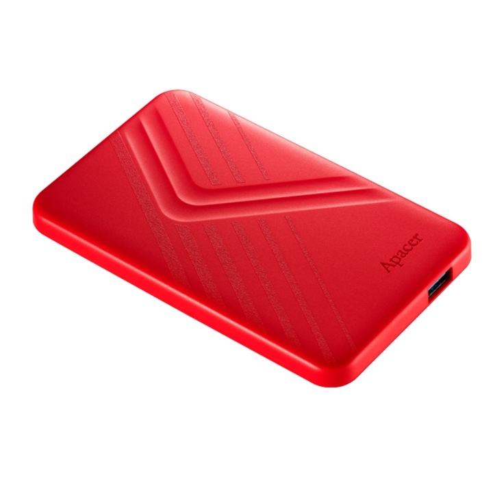 Външен твърд диск Apacer, 1TB, 2.5", USB 3.1, Червен