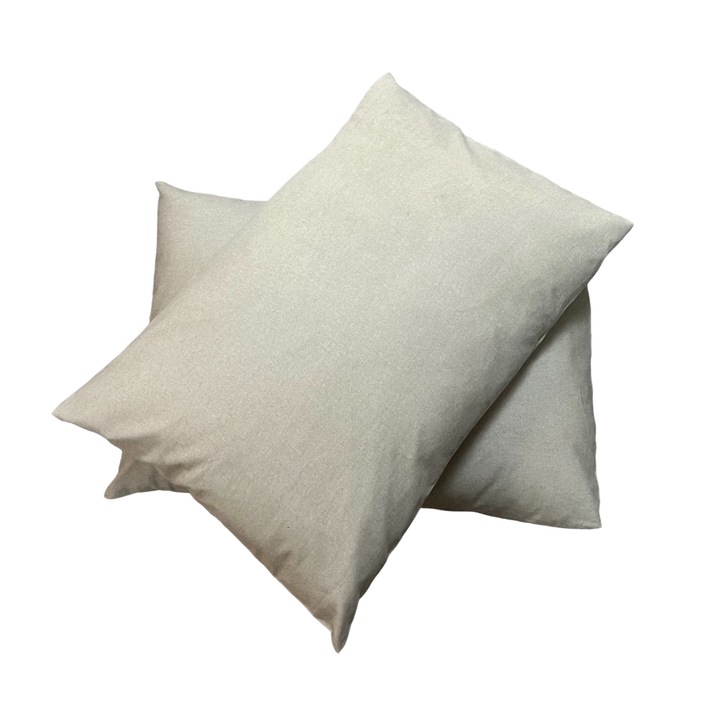 Set 2 fete de perna 50 x 70 cm, finet, Patru Anotimpuri, Crem