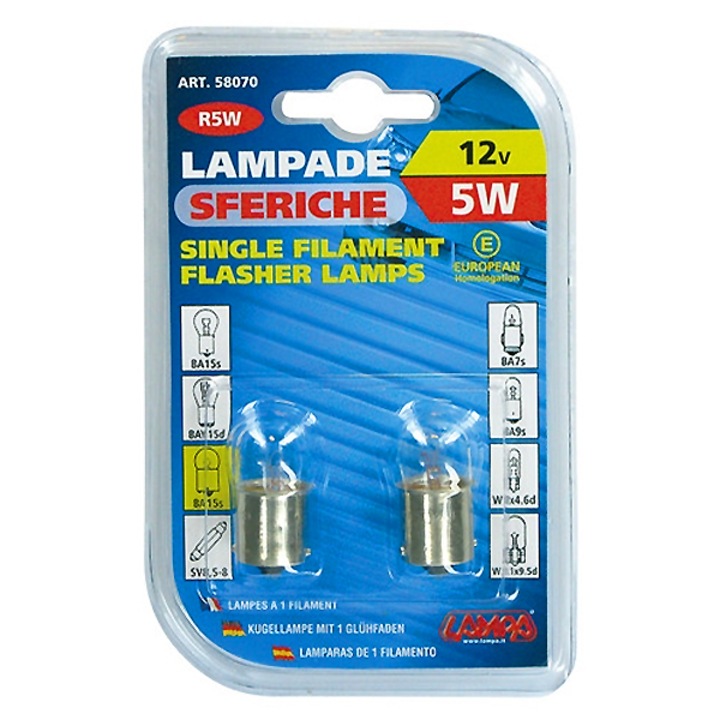 Set 2 becuri auto Lampa pentru lumini pozitie, 12V, R5W