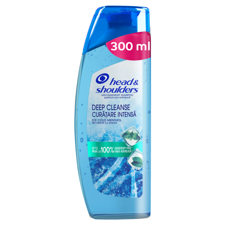 Шампоан против пърхот Head&Shoulders Deep Cleanse Sub Zero Feel, С ментол, 300 мл