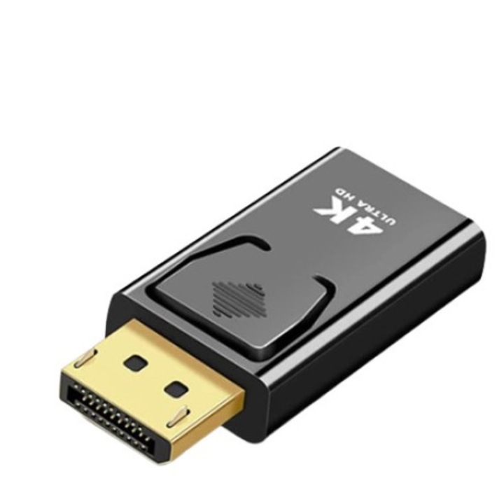 Видео адаптер, HDMI към DisplayPort, черен