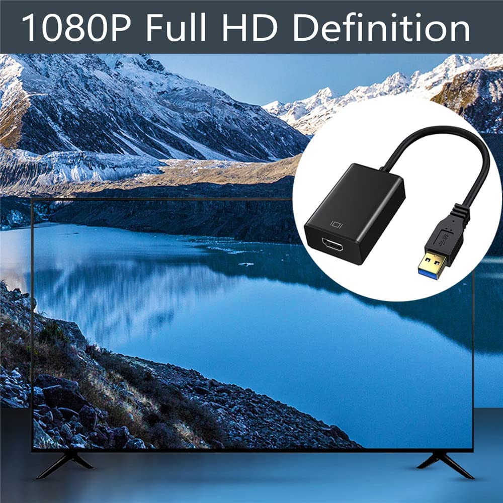 OEM Video adapter, USB/HDMI, 1080P, fekete - eMAG.hu