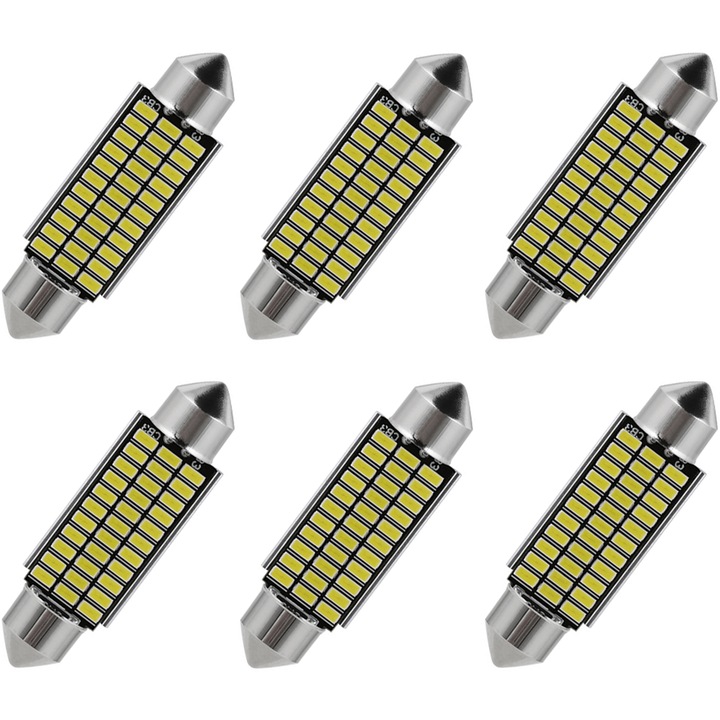 Комплект крушки за регистрационен номер YWX, ксенон, 4.5W, 41 мм, 300 lm, Бял