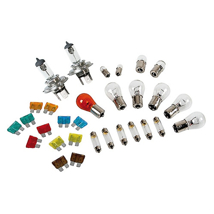 Kit piese camion, Lampa, 18x Bec H4, 12x Sigurante 24V, Multicolor
