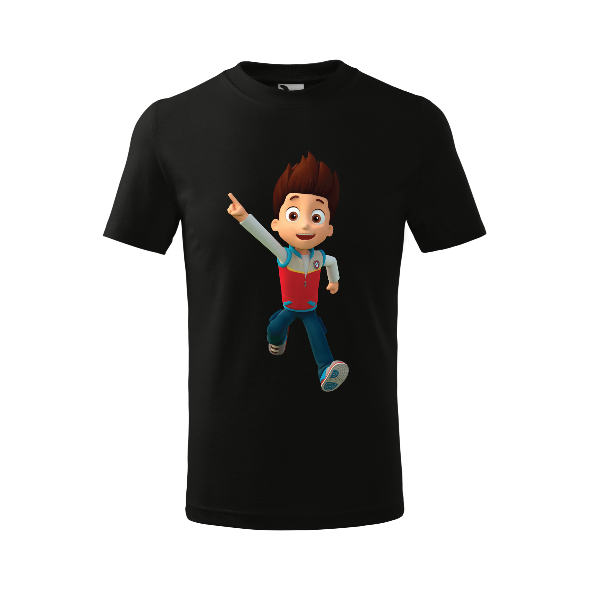 Tricou personalizat, model clasic, "Patrula Catelusilor- Ryder", Negru, Marime XXL