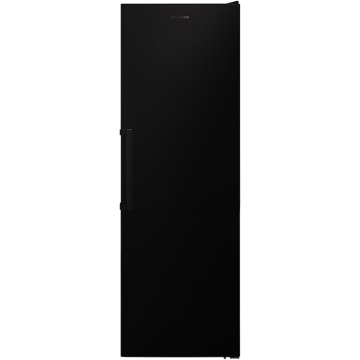 Хладилник с 1 врата Heinner HF-V401NFBKF+, 389 л, Full No frost, Клас F, LED светлина, H 186 см, Черен