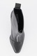 Karl Lagerfeld, Botine de piele cu toc in forma de logo, Negru