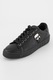 Karl Lagerfeld, Pantofi sport low-top din piele cu aplicatie logo cauciucata, Negru stins, 35