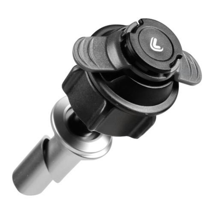 Suport telefon pentru motocicleta Lampa Opti Tube, 20.5 mm, Negru/Argintiu