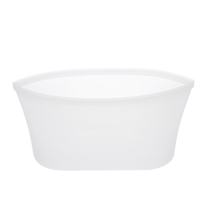 Punga din Silicon pentru Alimente cu Sistem de Inchidere Zip Lock, 500 ml, Original Deals