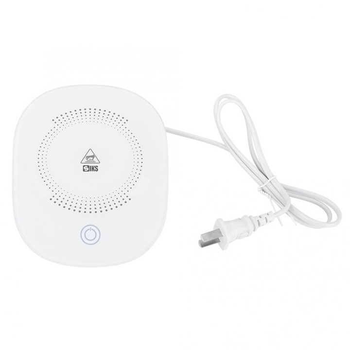 Incalzitor Electric Inteligent SIKS pentru Ceai, Cafea, Control Tactil, Alimentare Priza, Alb