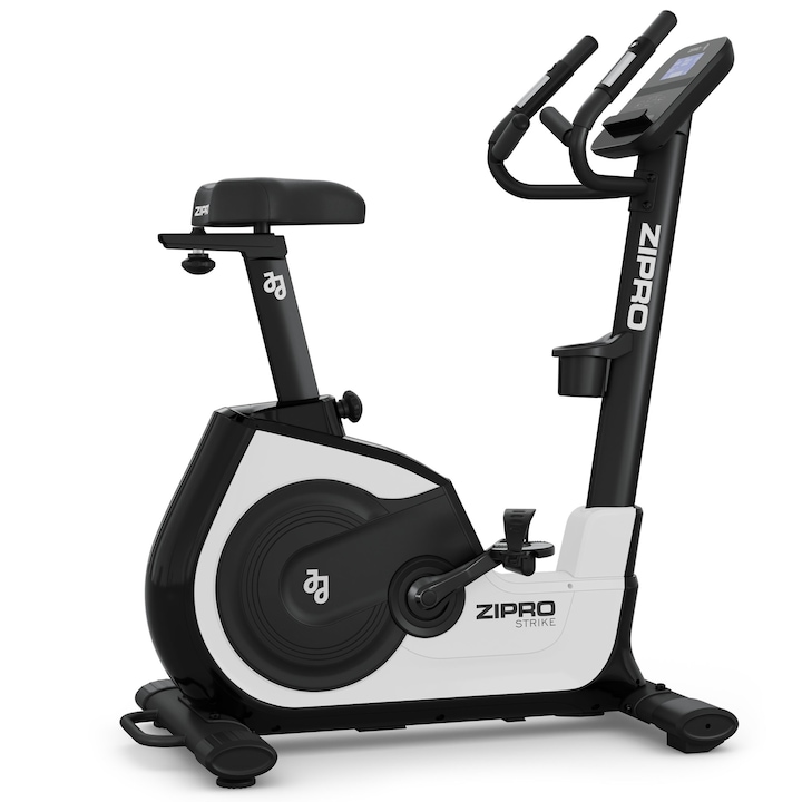 Bicicleta fitness magnetica Zipro Strike White, volanta 7kg, greutate maxima utilizator 150 kg