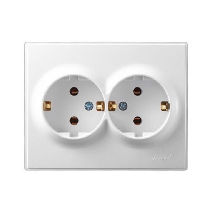 Priza dubla schuko cu protectie ST Lesya