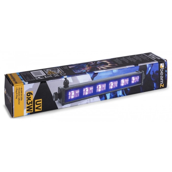 Beamz UV LED rúd BUV63,6X3W