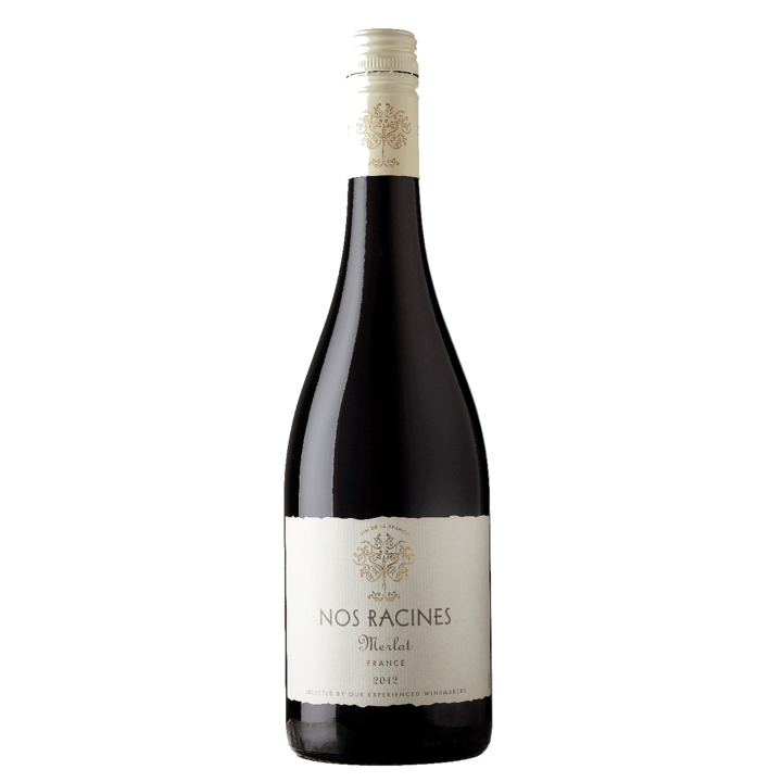 Червено вино Nos Racines, merlot, 0.750 л