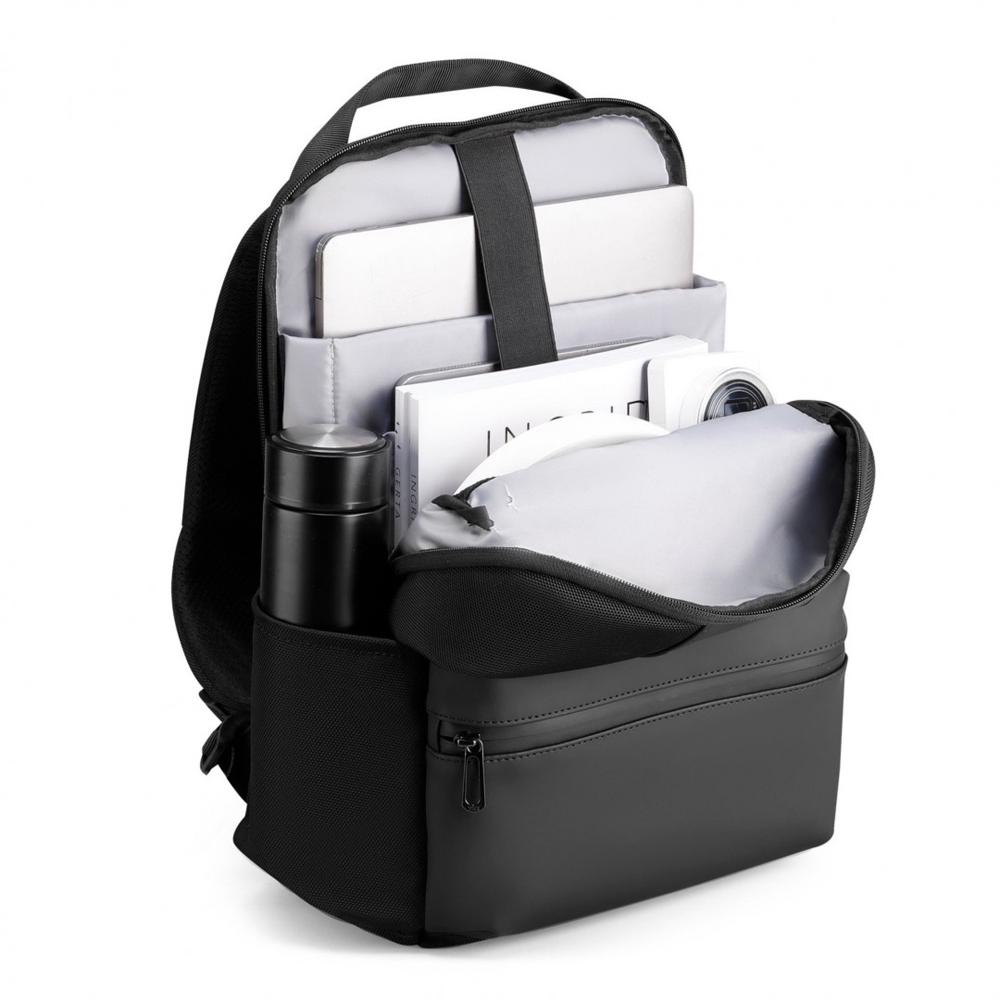 Ghiozdan Mark Ryden compatibil cu laptop 15.6" si tableta 11", ortopedic, capacitate 21-35L, port USB si micro USB, full impermeabil, unisex, spatios, calatorie, scoala sau servici